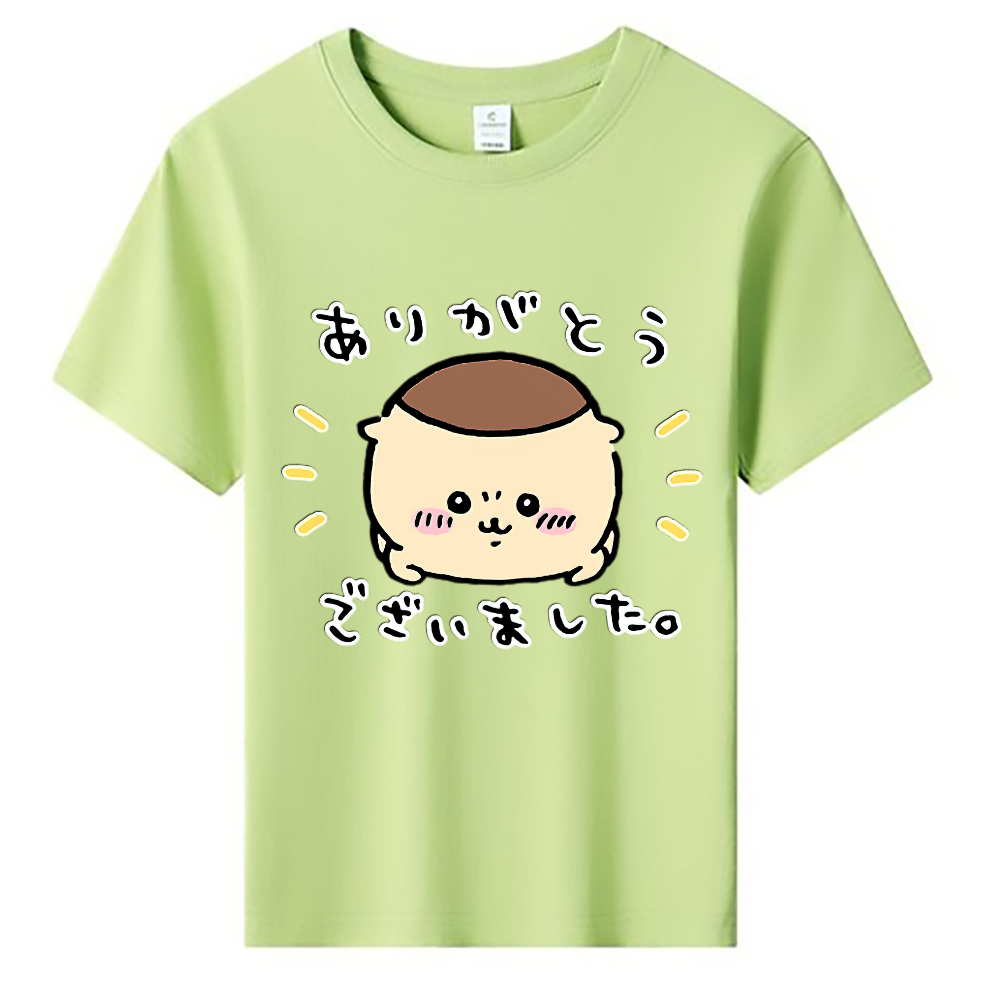 （画像用） ちいかわ くりまんじゅう Chii-kawa kuri manjū 綿100％キッズTシャツ（フロントプリント）
